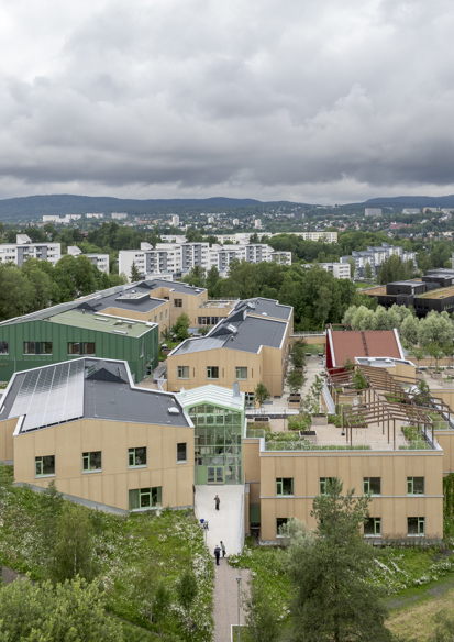 Oversiktsfoto av Furuset hageby.