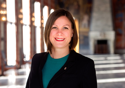 Portrett av Hanna Marcussen (MDG), byråd for byutvikling i Oslo.