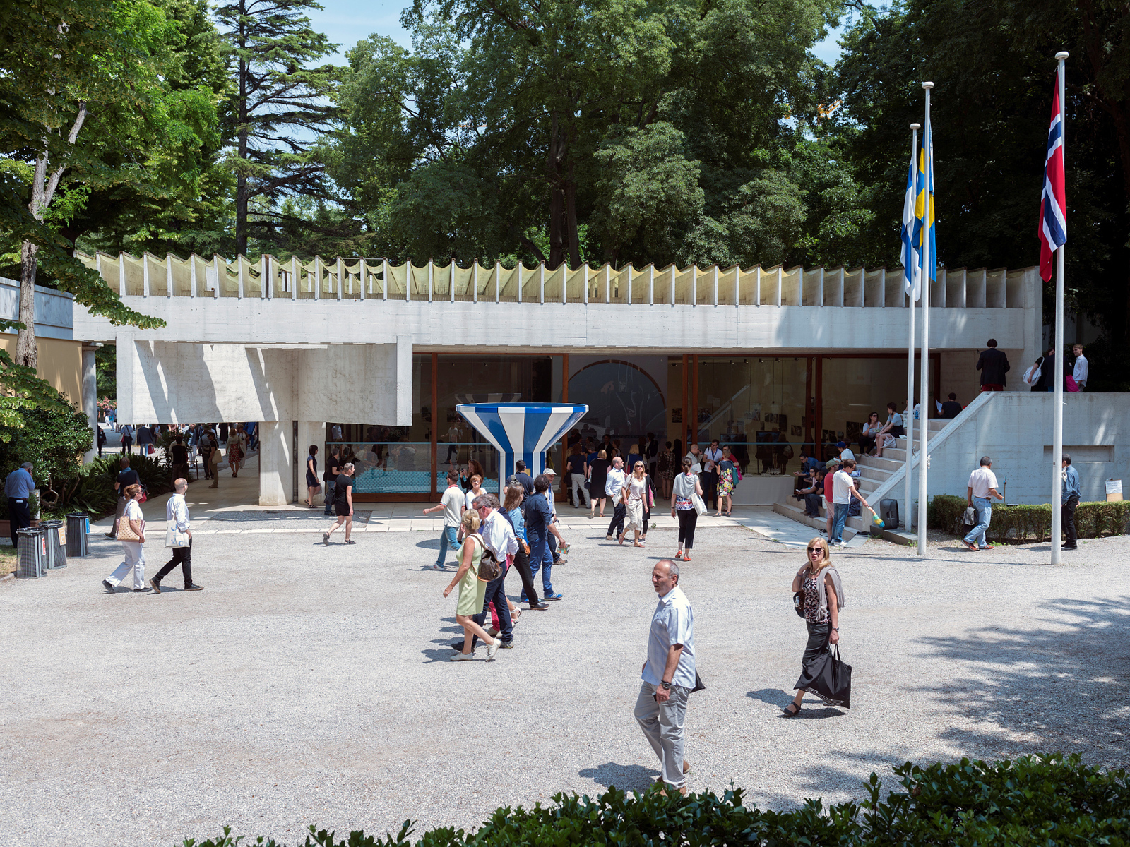 Sverre Fehn paviljongen i Venezia sett utenfra