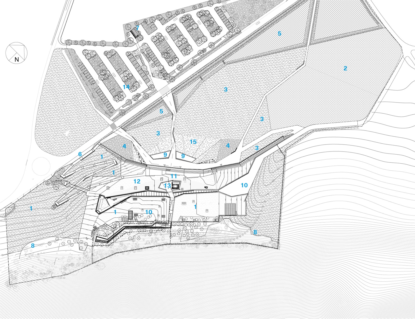 Situasjonsplan. Arkitekt tegning.