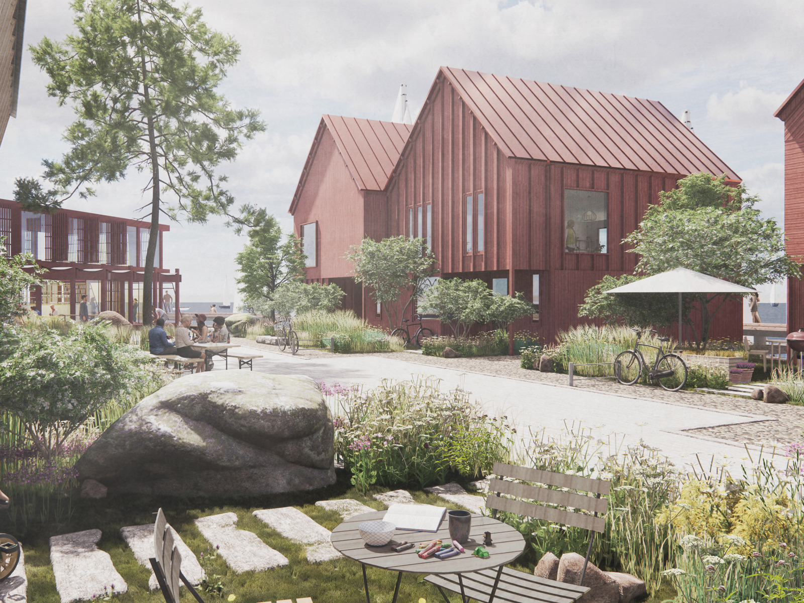 Illustrasjon av boligprosjektet Pynteneset, Stavanger.