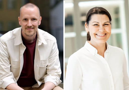 Rasmus Jørgensen, fagsjef i Arkitektbedriftene og Miriam Våraker Høstmælingen, fagsjef bolig i Norsk Eiendom