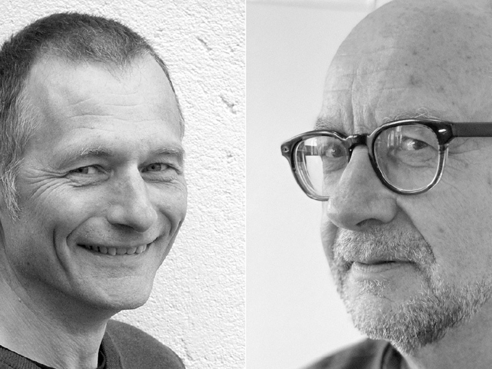 Svart/hvitt portretter av Tor Arnesen og Bjørn Casper Horgen.