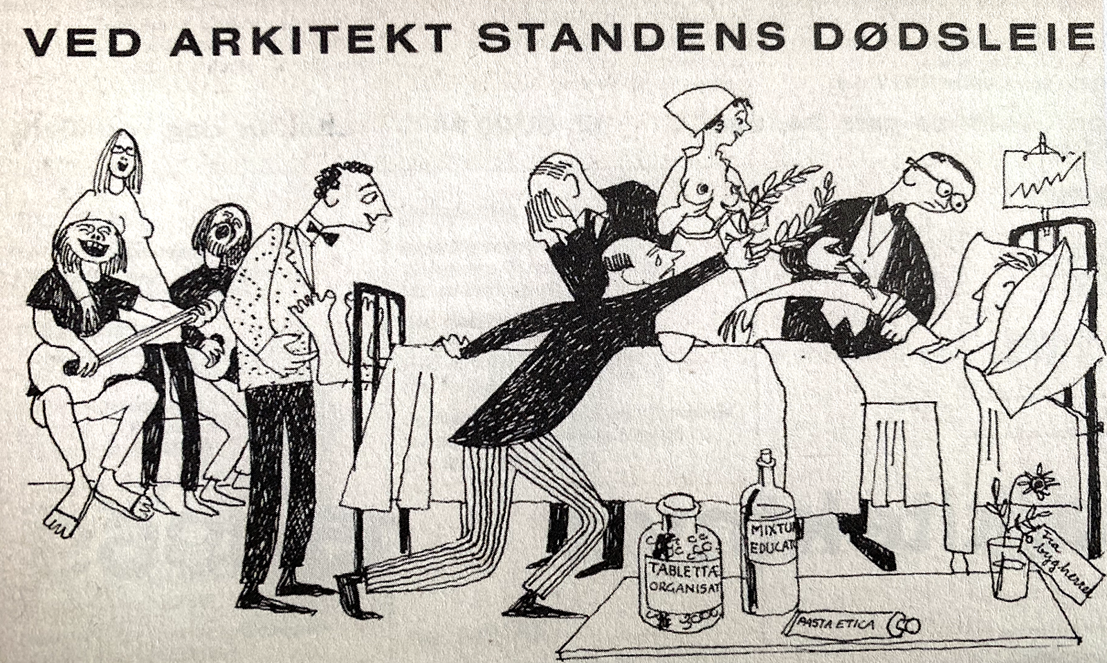 Ved arkitektstandens dødsleie_tegning