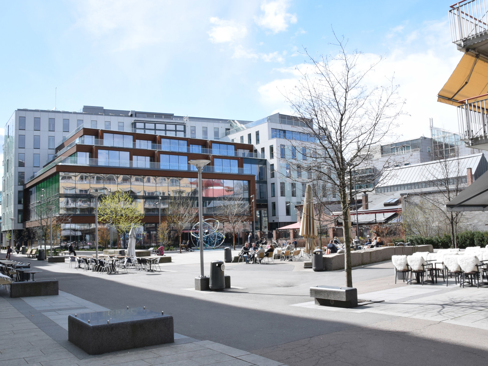 Foto av Teaterplasen i Oslo.