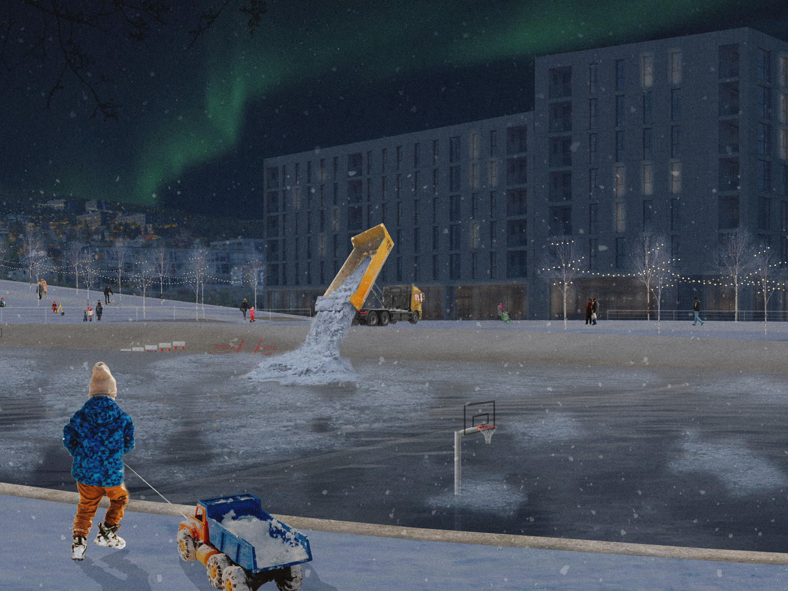 Trym Thorsen Lomsdalen Snøhåndteringspark Med Tidevannet Som Motor