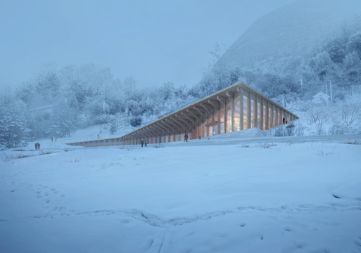 Visualisering av forslag til Urnes