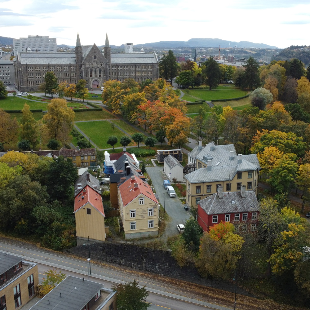 Bilde av området Grensen på NTNU-campus