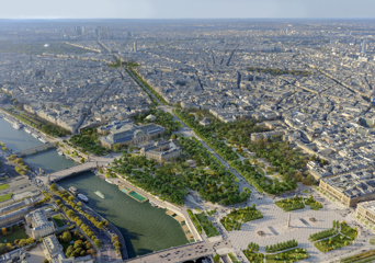 Oversiktsbilde over Paris
