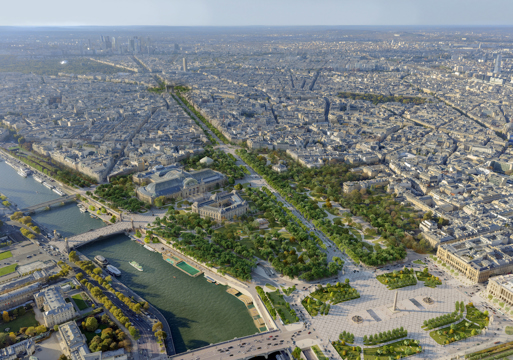 Oversiktsbilde over Paris