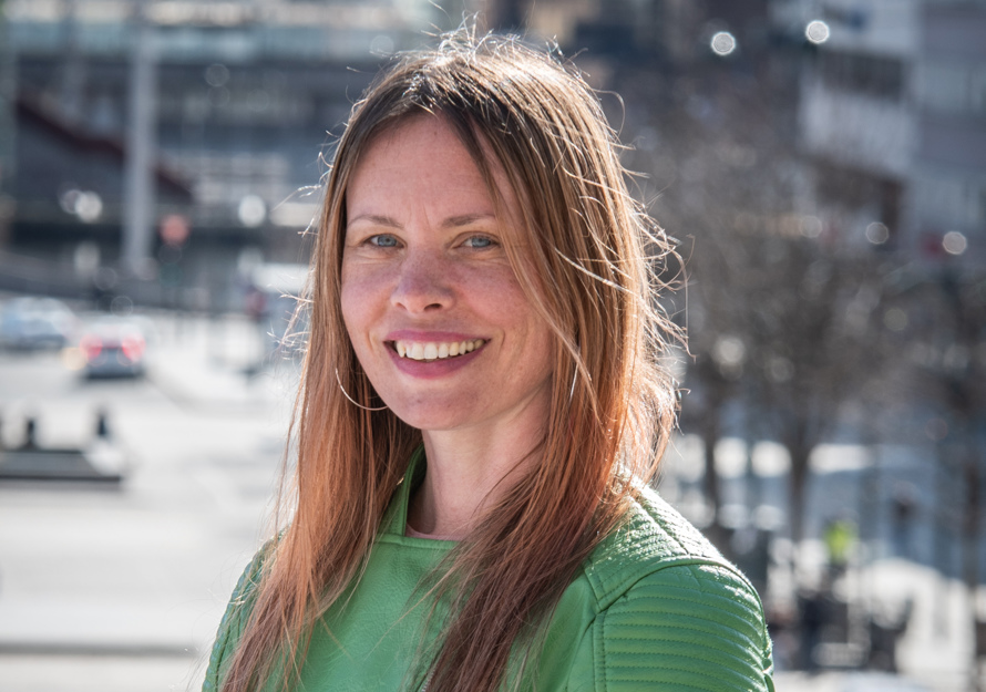 Cathrin Janøy, gruppeleder for MDG i kommunestyret i Drammen. Foto.