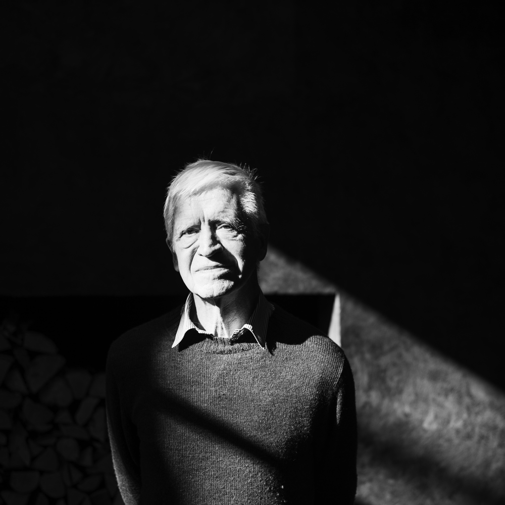 Portrett av Fredrik A. S. Torp i svart hvitt. Foto.