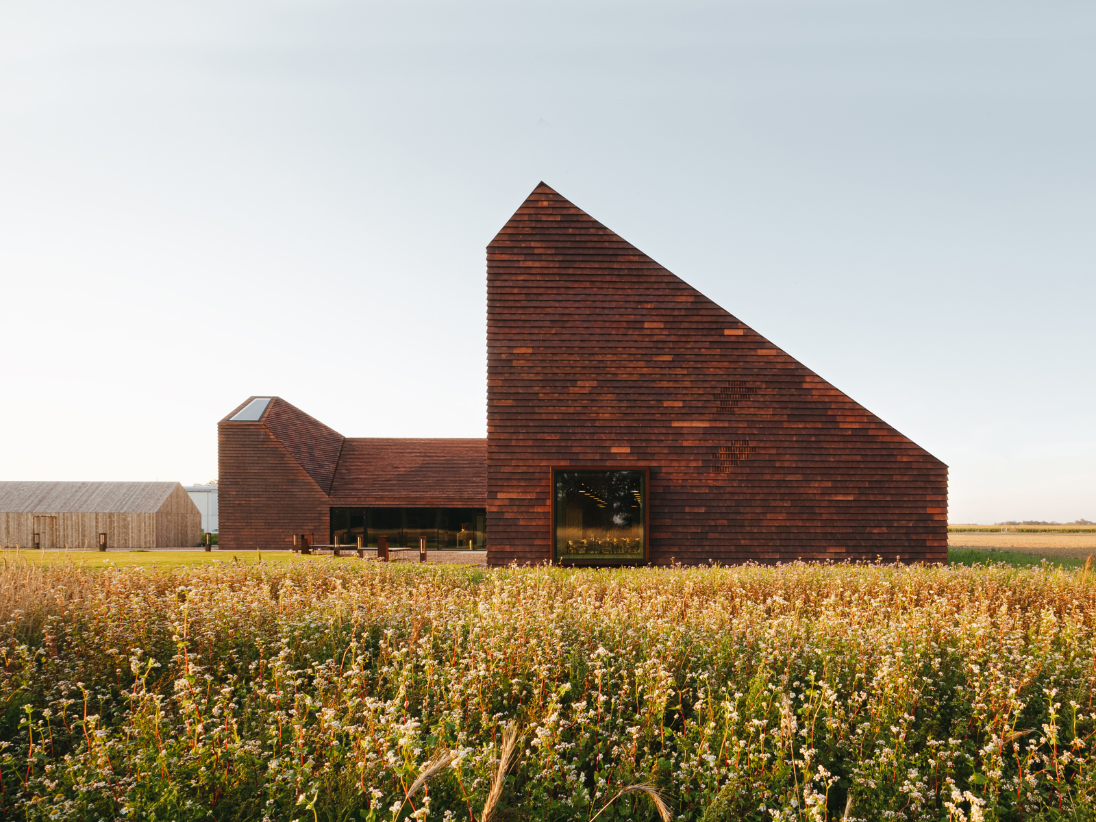 Kornets hus i Hjørring på Jylland i Danmark. Tegnet av Reiulf Ramstad arkitekter.