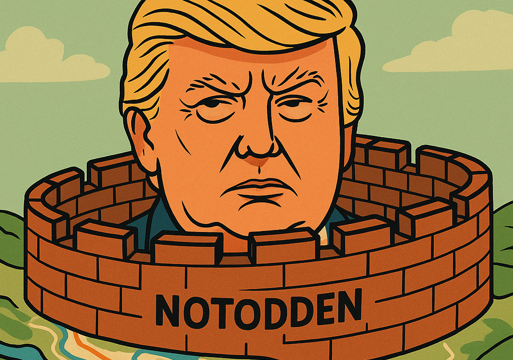 ChatGPTs tolkning av tollmuren rundt Notodden