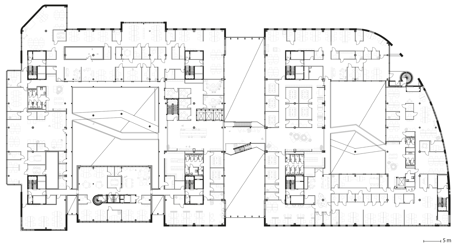 Plan av næringsplan, arkitekt tegning.