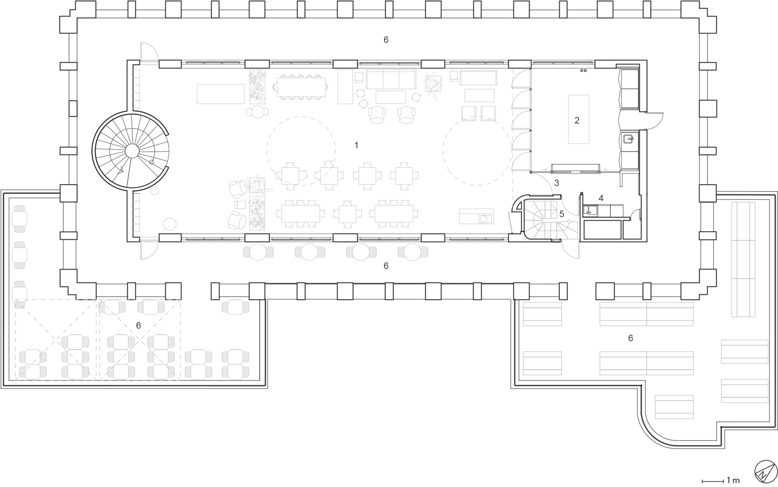 Plantegning av 12 etasje. Arkitekt tegning.