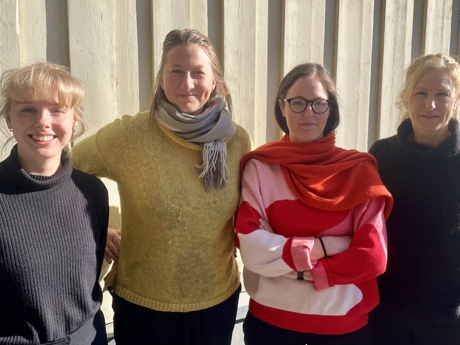 Fra venstre: Kristina Kjønigsen, Eva Storrusten, Hanna Dencik Petersson og Janeche Bull Borander. Foto