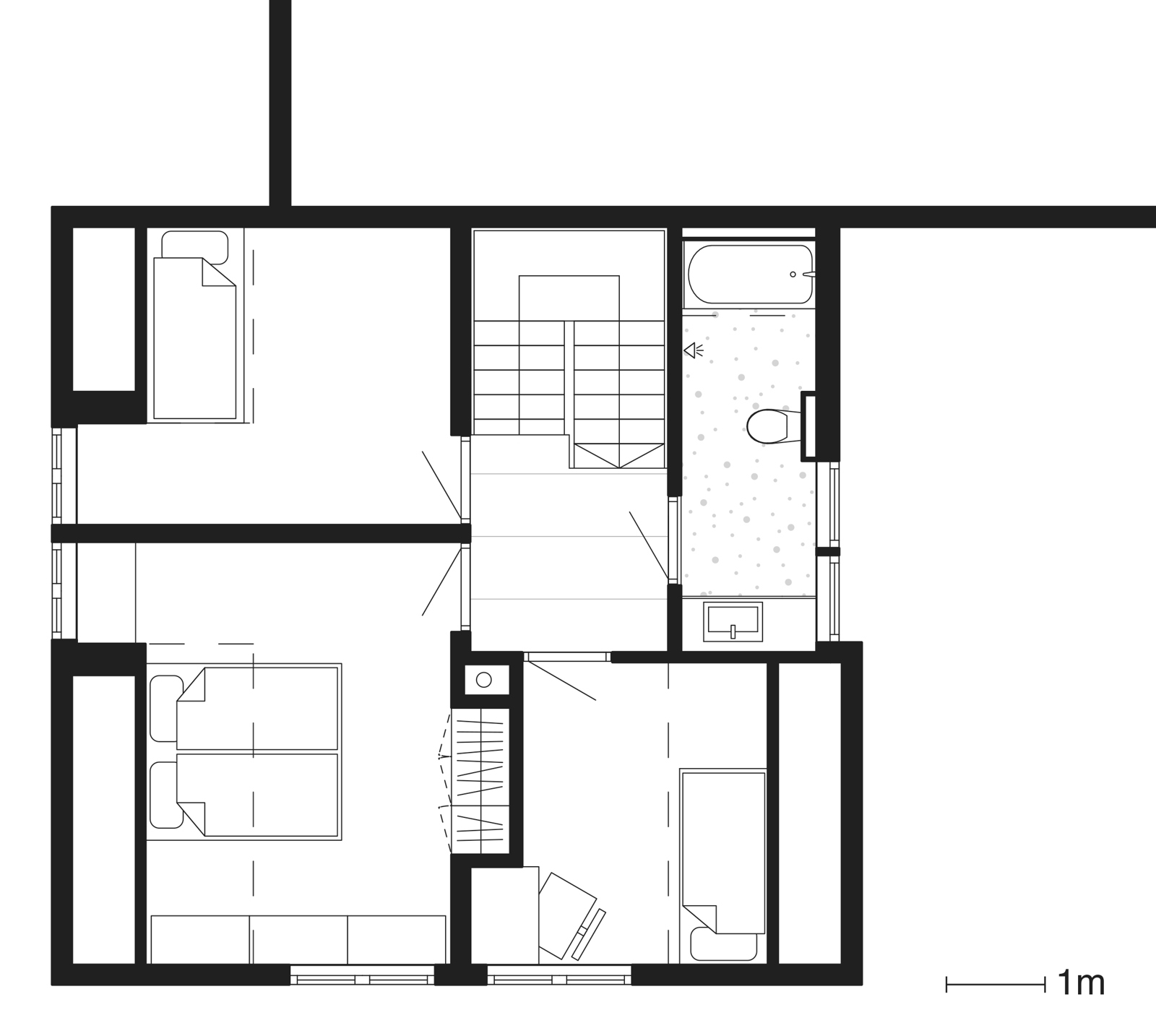 Digital plantegning av enebolig, 2 etasje 