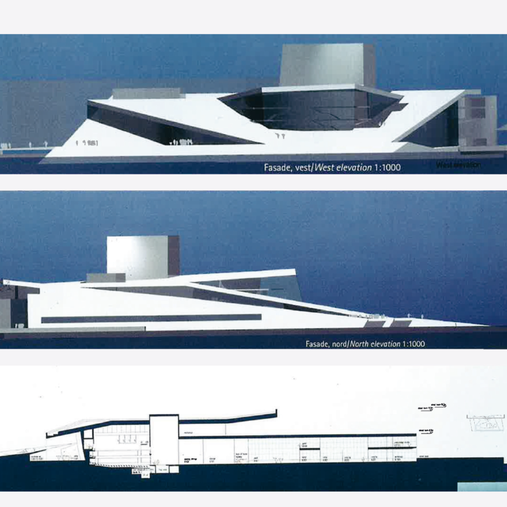 Fasader av den norske opera og ballett.