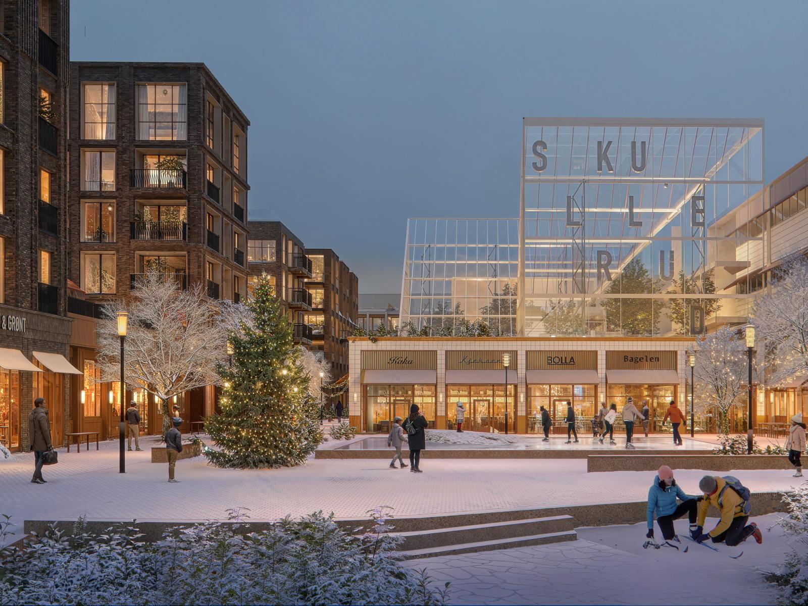 Skullerud_Rodeoarkitekter_Torget_Vinter