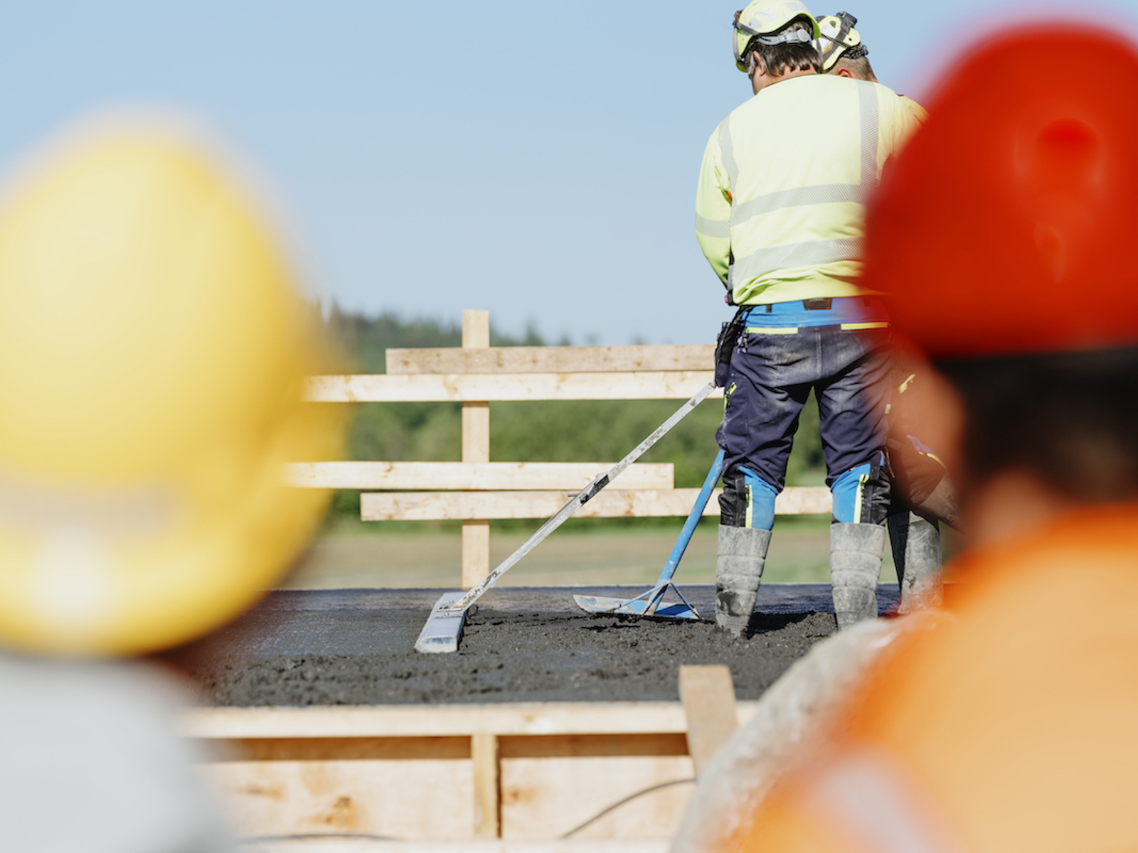 Foto av betongstøping
