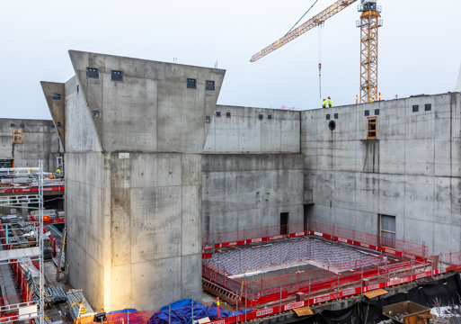 Betongkonstruksjon, Tøyenbadet i Oslo.