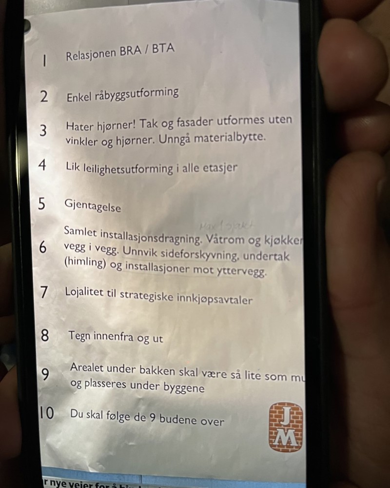 Foto av JMs ti bud