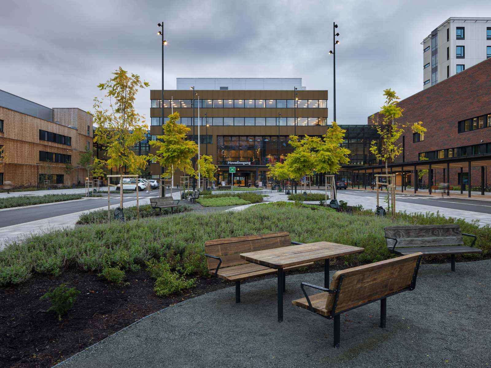 Nye Drammen sykehus hovedinngang