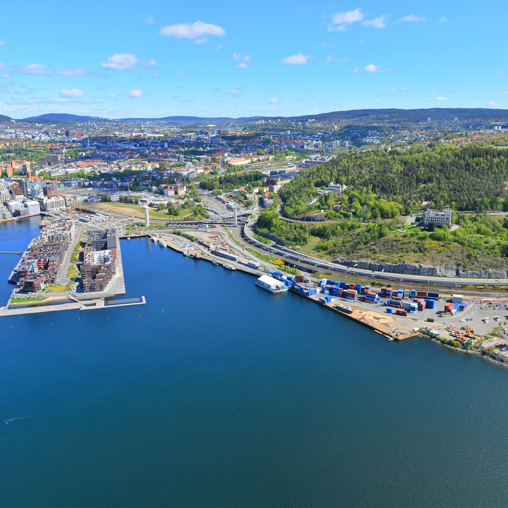 Oversiktsfoto av Grønlikaia