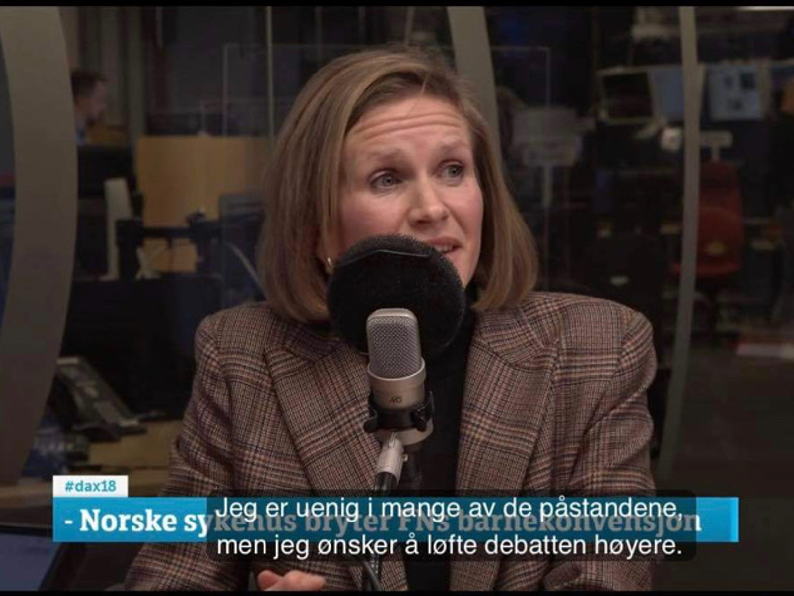 Skjermbilde fra tv-programmet Dagsnytt Atten.