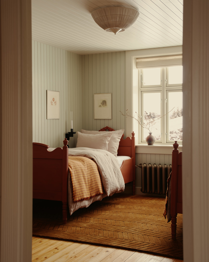 Interiør foto av et soverom.