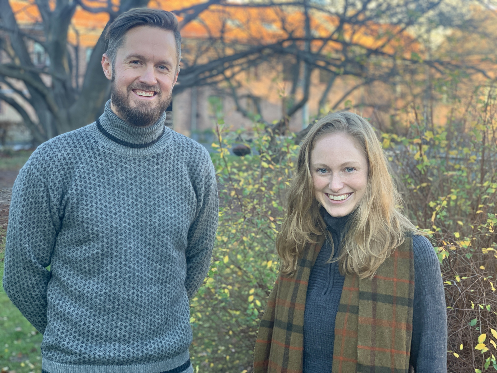 Portrett av Ivar Hogganvik og Marika Andersen