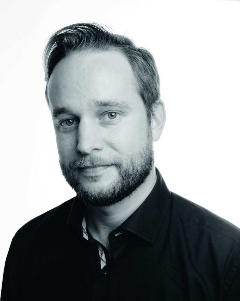 Portrett foto av Even Smith Wergeland i svart hvitt.