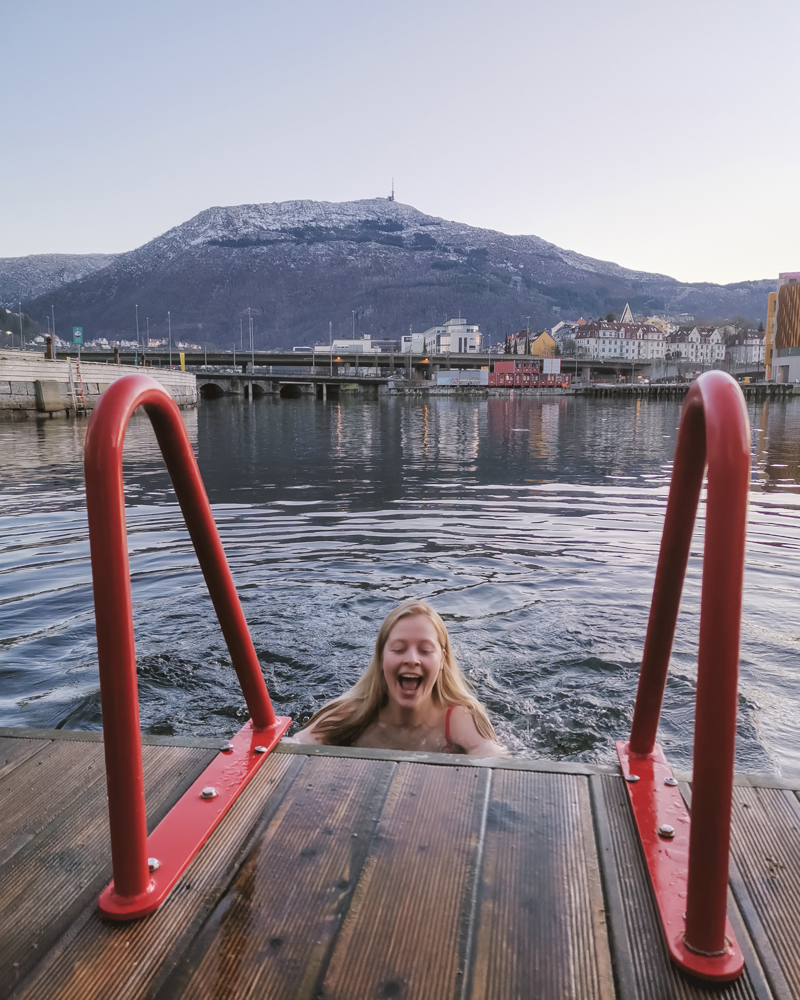 Bilde av bading i Bergen
