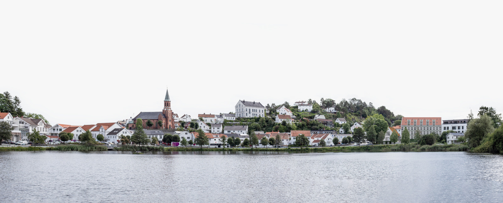 Tvedestrand Panorama. Illustrasjon.