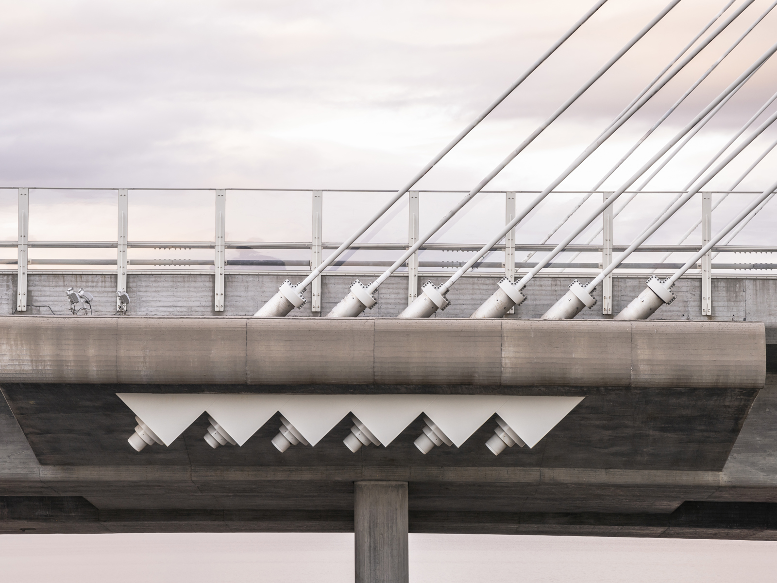 Detaljfoto fra Farris bru
