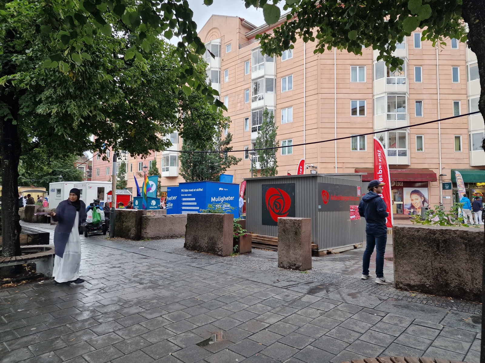 Foto av valgkamp i Oslo