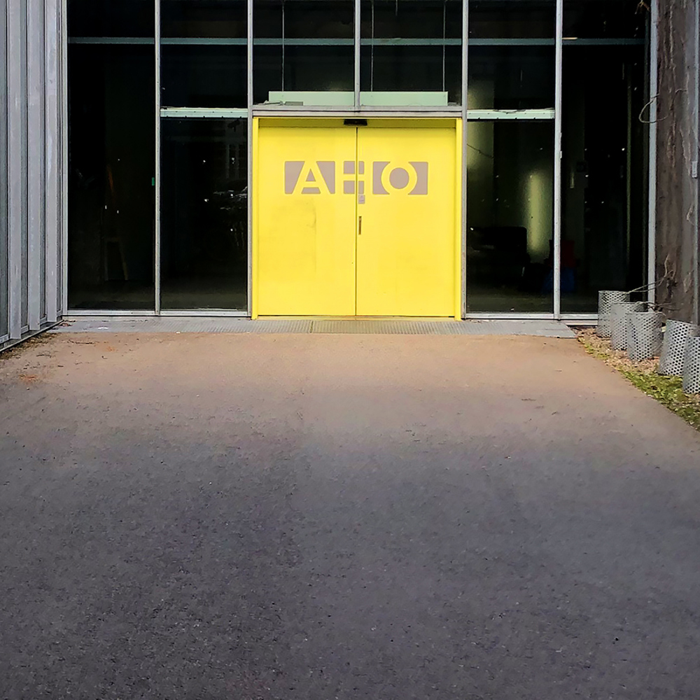 Inngangsparti på AHO