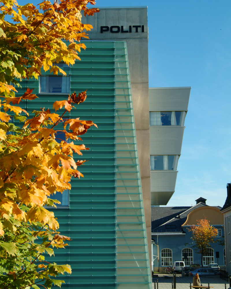 Politihuset i Trondheim, tegnet av Per Knudsen. Foto.